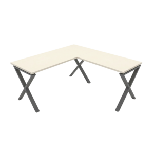 שולחן עבודה דגם איקס כולל שלוחה עם 5 מגירות