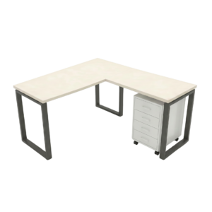 שולחן עבודה סבסטיאן כולל שלוחה עם 5 מגירות